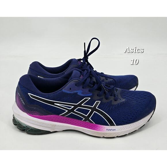 ASICS GT-1000 10 Women’s Size 10 | Navy & Purple Running Shoes | Winter Palette - Picture 1 of 9